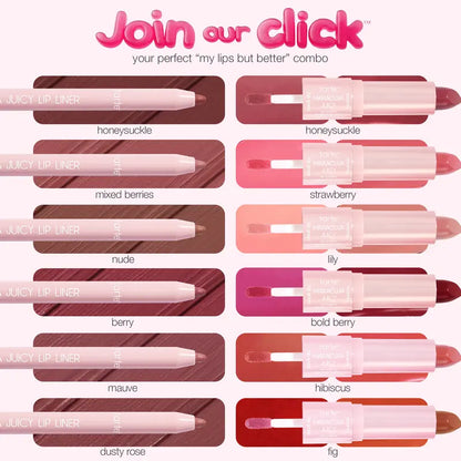 Lip sculptor & liner - 3-in-1 lip combo: lip liner, lipstick & lip gloss