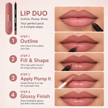 Define & Hydrate Lip Duo – Lip Liner + Gloss Bundle