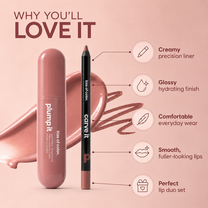 Define & Hydrate Lip Duo – Lip Liner + Gloss Bundle