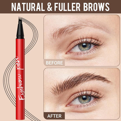 2-Pack 4-Tip Eyebrow Pen for Natural Fuller Brows