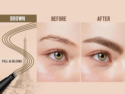 Crayon à sourcils 4 pointes pour des sourcils naturellement plus fournis