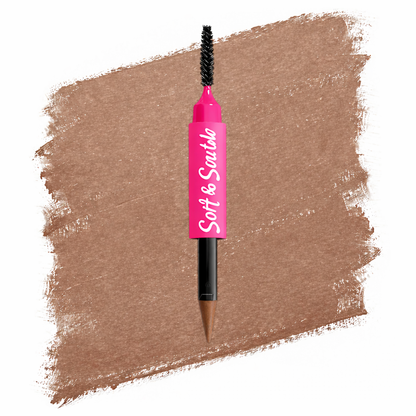 Soft & Sculpt Brow Powder Pen, 24H Wear, Cream To Powder Eyebrow, Transfer-Resistant Formula,  Professional Makeup💄