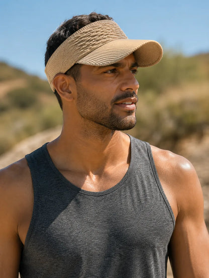 Unisex UV Sun Visor Hat, Quick-Dry Wide Brim